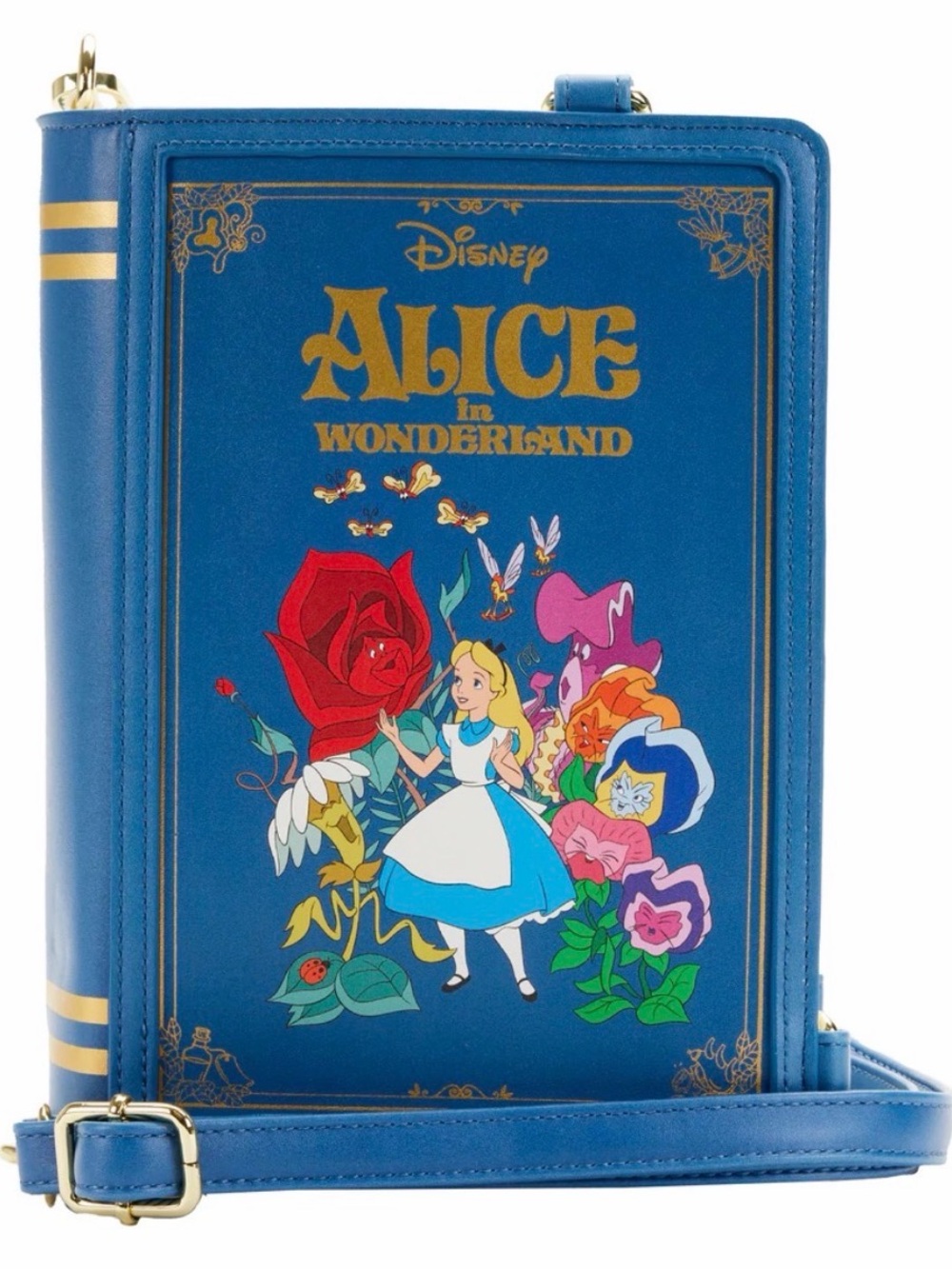 Disney Alice in Wonderland Book Crossbody Bag Purse LoungeFly - Picture 5 of 5